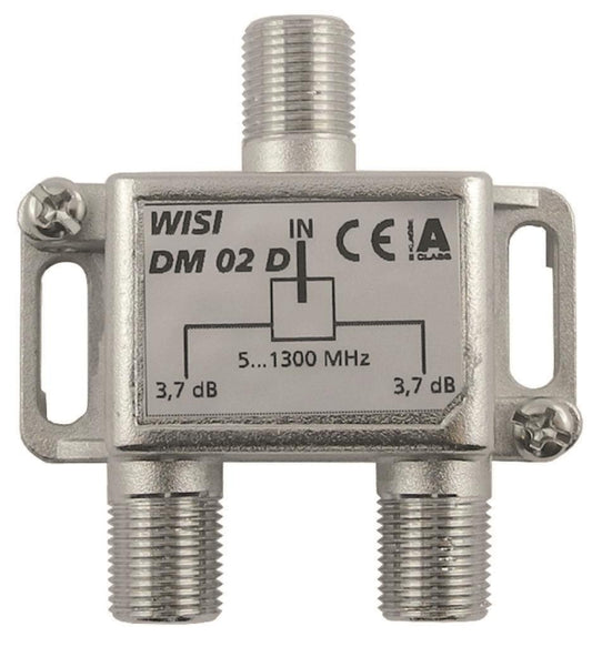 WISI Verteiler 2-fach              DM02D     5-1300MHz 3,7dB Klasse A (+10dB)