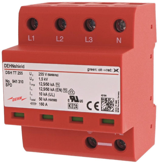 DEHN Anschlussfertiger Basis- DSH TT 255 Kombi-Ableiter für TT-und TN-S-Systeme