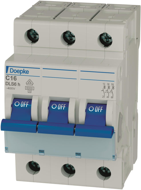 DOEP Automat C 16A          DLS 6h C16-3 **   6kA 3-polig