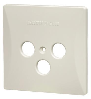 KATH Abdeckplatte 3-Loch ws       ESZ 53     RAL9010