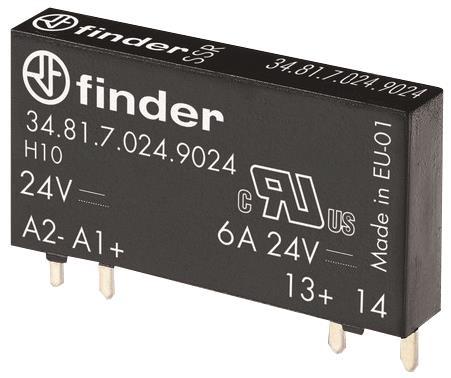 Finder SSR-Steck-/Printrelais            34.81.7.024.9024 1S 6A 24VDC