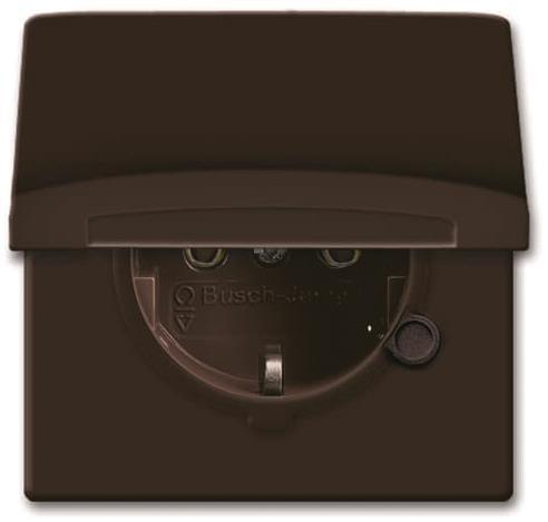BJ Steckdose              20 EUGK-31-101   m.Klappdeckel Allwetter IP44 braun
