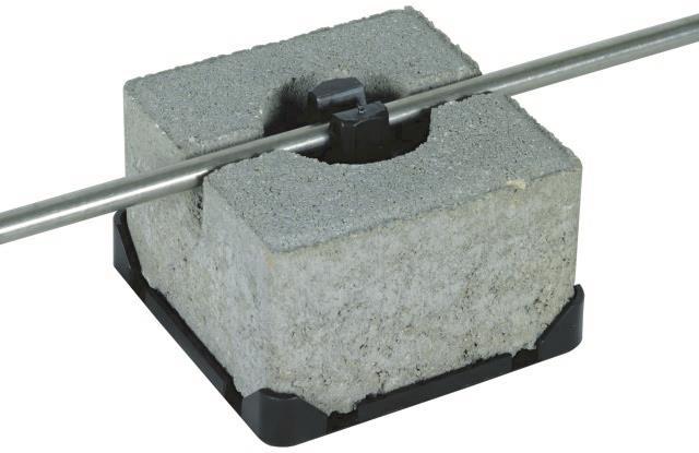 DEHN Dachleitungshalter           253015     Beton für Flachdächer Rundlt. 8mm