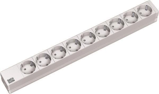 Bachmann 19" 1HE 9xSchuko Strom  333.401 **  2m Schuko