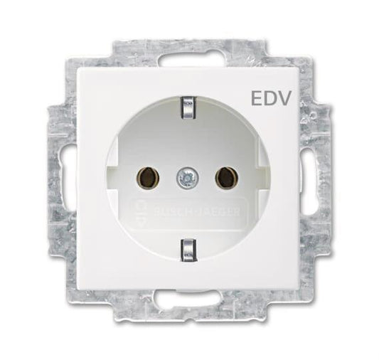 BJ balance SI Schuko Kombi 20 EUC/DV-914   mit Aufdruck EDV alpinweiß
