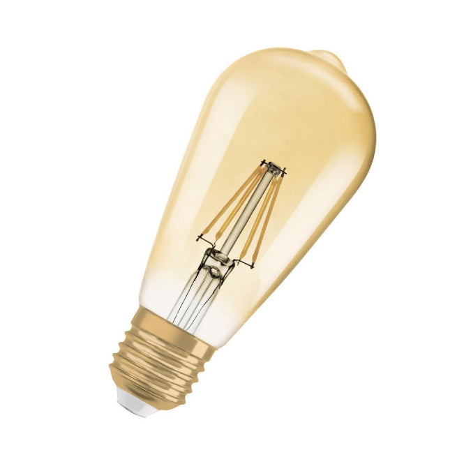 OSR LED Edison 6,5-55W/824 725lm dimmbar    Vintage 1906 E27 300° gold     EEK E