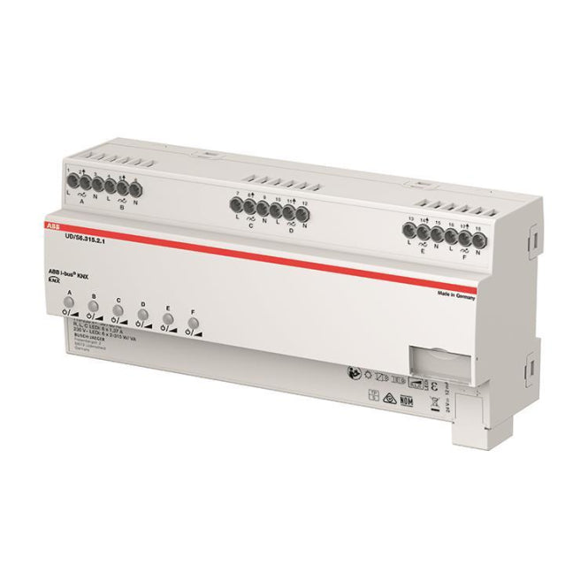 ABB LED-Dimmer 6x315 W/VA  UD/S6.315.2.1 KNX REG-Universal-Dimmaktoren