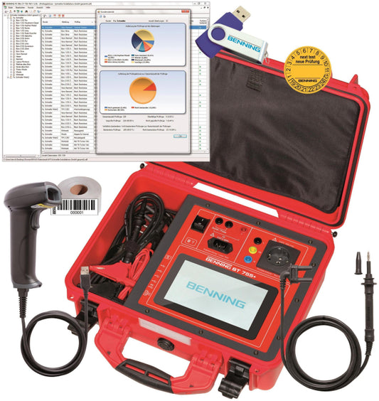 BENNING Gerätetester Set ST 755+ Set     VDE 0701-0702, VDE 0751           050333