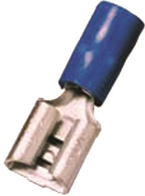 Intercable ICIQ248FH Flachsteckhülse     1,5-2,5qmm 4,8x0,8 blau Messing