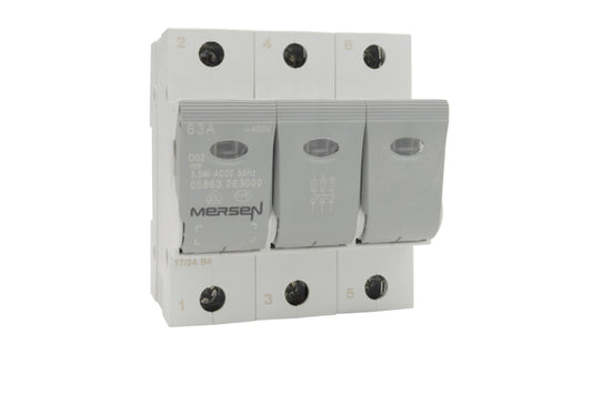 Mersen 05863.063000 63A 400VAC B1012622A 3p LINOCUR D0 Lasttrennschalter