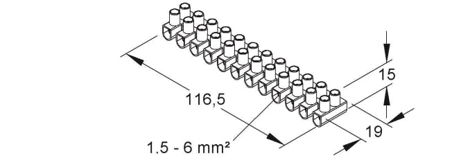 HKL PVC-Lüsterklemme               158.3    6qmm