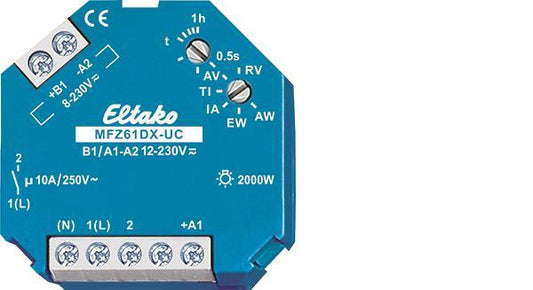 Eltako MFZ61DX-UC Analog Multifunktions  (V) Zeitrelais 1S potenzialfrei 61100604
