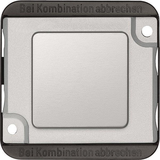Merten Blindabdeckung mattsilber  392360 PANZER
