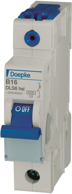 DOEP Automat B16     DLS 6HSL B16-1 6 KA     6kA 1-polig   Steckvariante
