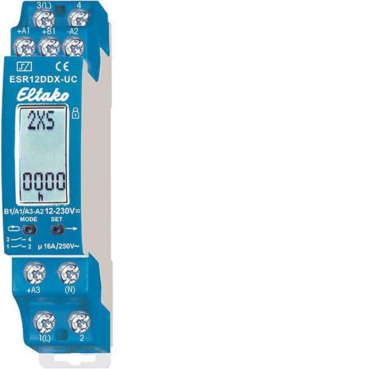 Eltako ESR12DDX-UC Digital Multifunkt.   (V) Stromstoß Schaltrelais      21200302
