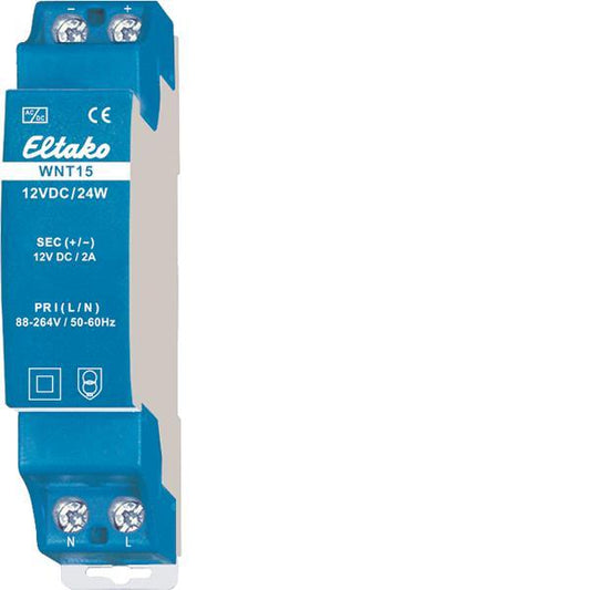 Eltako                   WNT15-12VDC/24W Weitbereichs-Schaltnetzteil 20000072