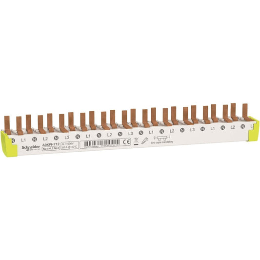 GS Phasenschiene 12TE 3P+N für  A9XPH712 6 FI/LS 80A A9XPH712