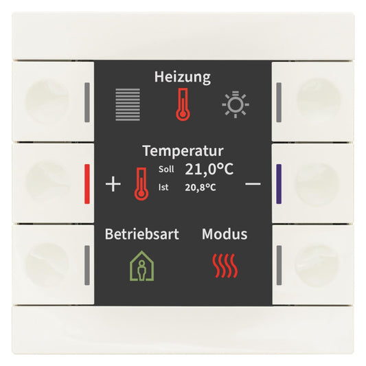 MDT BE-TAS86T.02 Taster Smart 86         m.Farbdisplay+Temperatursensor Reinweiß
