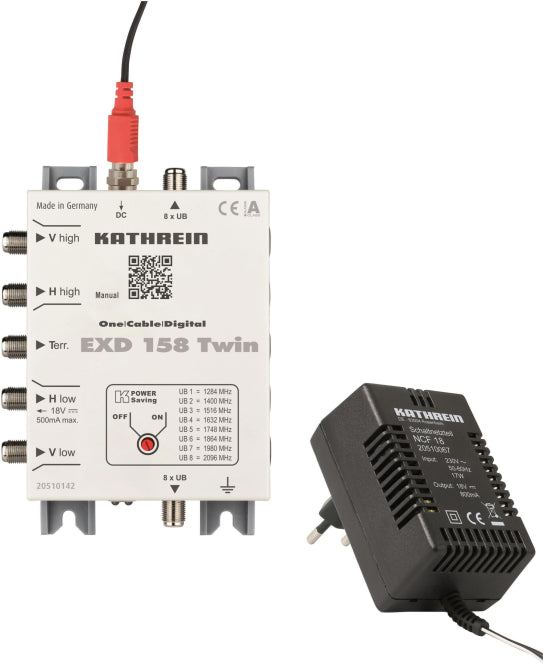 KATH Einkabel-Multischalter EXD 158 Twin     5-862 u.950-2150MHz
