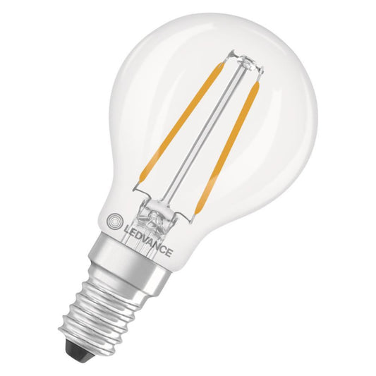 LEDV LED Tropfen 1,8-25W/827 250lm           E14 Filament klar 300°        EEK D