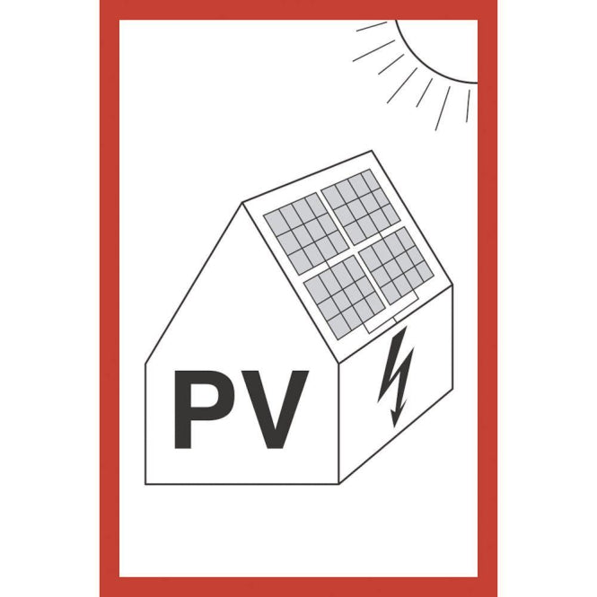 HEIN 179282 Hinweisschild    HEIN_179282 Photovoltaik-anlage Folie 148x105mm