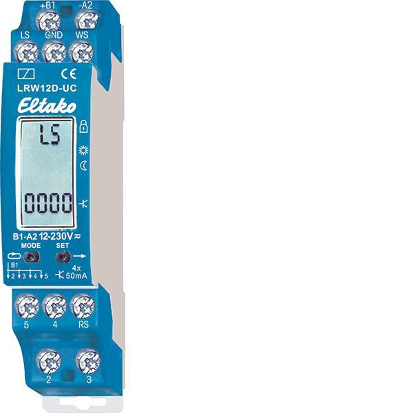 Eltako LRW12D-UC Licht-Dämmerungs-Regen- Wind-Sensorrelais 4 OptoMOS     22400501