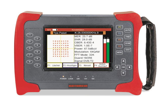 KATH Kombi-Messgerät              MSK 20 DVB-S/-S2/-T/-T2/-C,h.265/HEVC,5Zoll