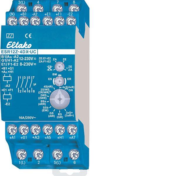 Eltako ESR12Z-4DX-UC Stromstoss          (V)Schaltrelais 4fach potfr     21400301
