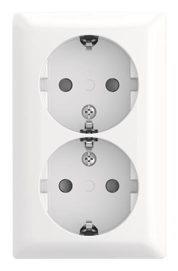 BJ SCHUKO  Doppelsteckdose 202 EAPBJ-524 Safety+AP 2fach
