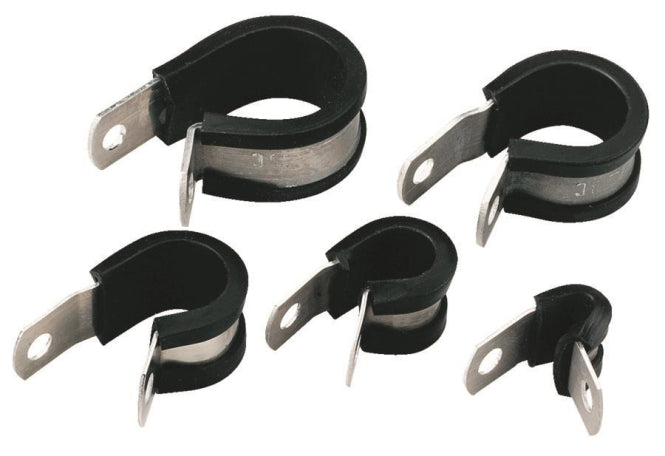 Hellermann ALU28C-AL/CR-BK(50) Bef.-     schelle m.Profil natur/211-15280