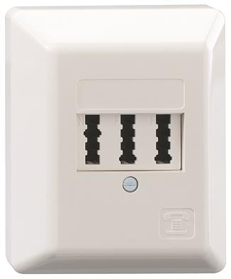 RB Anschlussdose  TAE2x6/6NFF/AP/RW        reinweiss 103 101 14