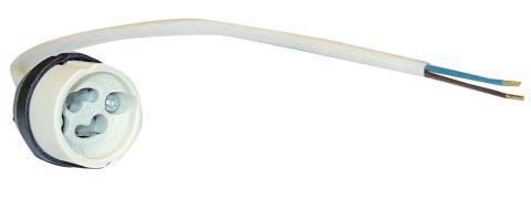RUTEC HV-Fassung GZ10 / GU10       55006 mit 150mm Leitung