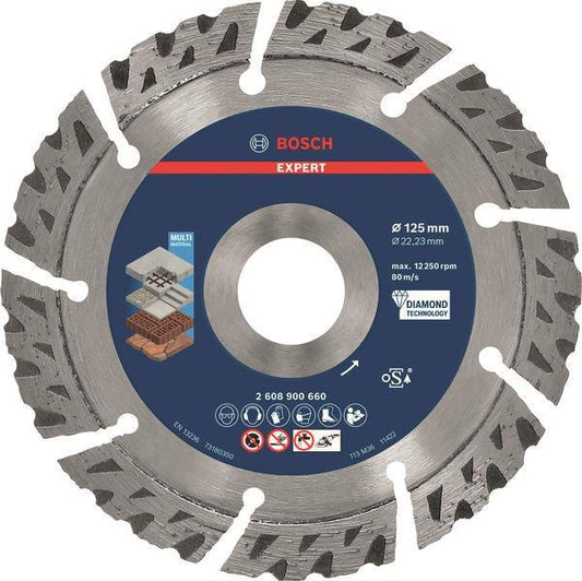 Bosch EXPERT Multi Material   2608900660 Diamant Trennscheibe 125x22.23x2.2x12