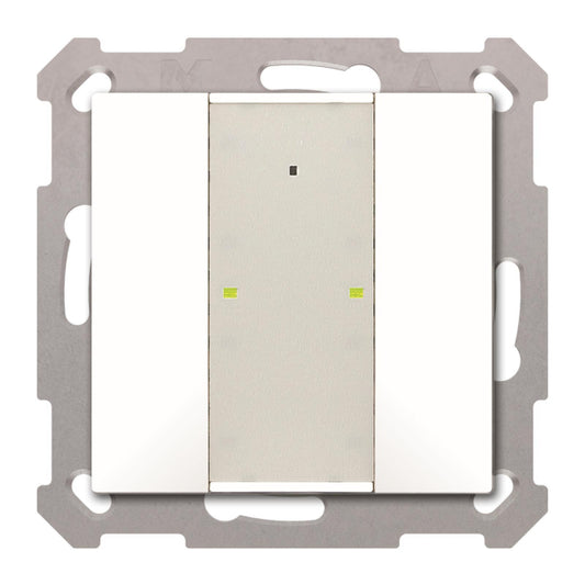 MDT BE-TA55P2.G2 Taster Plus 55 2-fach   Reinweiß glänzend
