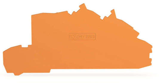 WAGO 2203-7692 Abschluss-und             Zwischenplatte,,orange