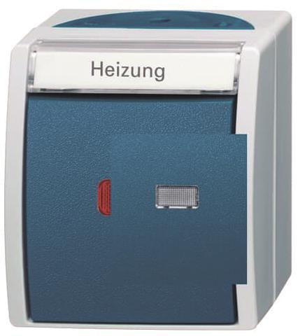 BJ APWG ocean Heizung-    2601/6SKWNH-53   Notschalter Aus/ Wechsel grau/blaugrü