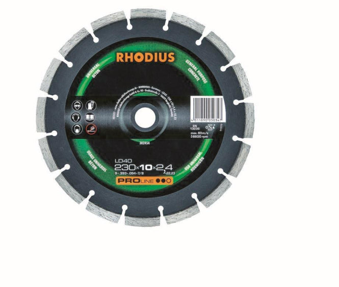 Rhodius Diamantscheiben LD 40     302448 115x12x2,2x22,23         Universal/Beton