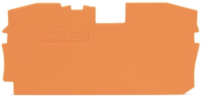 WAGO 2010-1292 Abschluss-und             Zwischenplatte,1 mm dick,orange