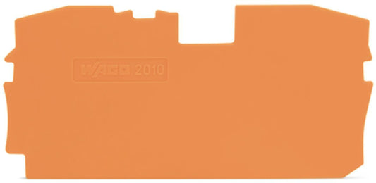 WAGO 2010-1292 Abschluss-und             Zwischenplatte,1 mm dick,orange