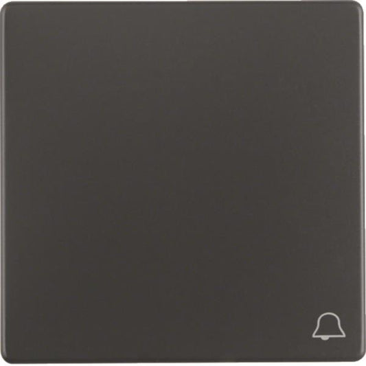 Berker Wippe m. Aufdruck Symbol 16206056 Klingel Q.1/Q.3 anthrazit, samt