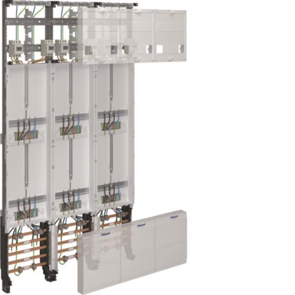 Hager Komplettfeld univers Z 6   ZL53X8T Zählerplätze 3P.H=1350mm 3-feldig
