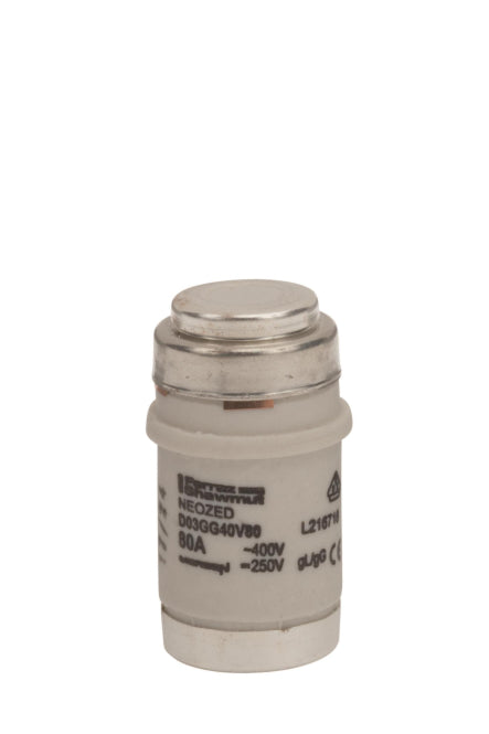 Mersen 01702.080000 D03 80A gG 400V      silber NEOZED Sicherungseinsatz