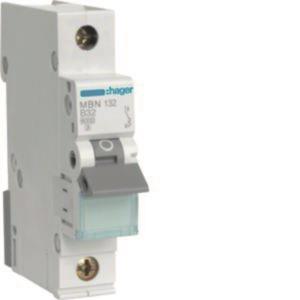 Hager Leitungsschutzschalter      MBN132 1polig 6kA B-32A 1M