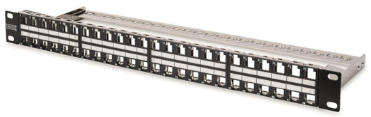 ASSM Modular Patchpanel 48 Port DN-91424     48Port leer Keystone 1HE schwarz