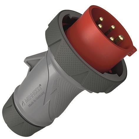 Mennekes Stecker PowerTOP  Xtra m. 13624 ErgoCONTACT  16 A 5 p 400V IP67 / IP69