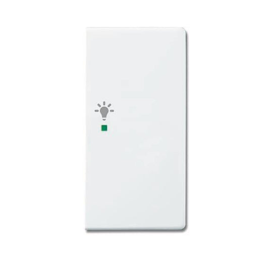BJ Wippe rechts 2-fach Symbol 6231-22-84   Licht Busch-free@home studioweiß
