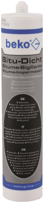 BEKO Bitumendichtmasse schwarz           !!!   Bitu-Dicht 310ml Kartusche  236310