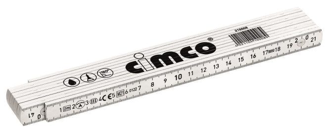 Cimco Gliedermaßstab 2m           210008 Glasfaser hochelastisch nicht leitend