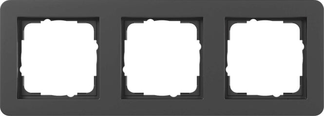 GIRA 0213153 Abdeckrahmen 3f Gira E1     Schwarz m