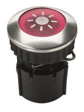 GRO Klingeltaster mit Beleuchtung  63022    Protact 101 LED rot/Aluminium